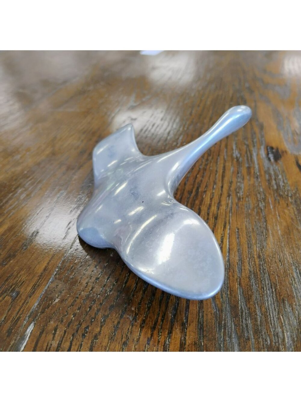 Vintage Hoselton Canada Polished Aluminum Goose Sculpture, Sculptural Paperweigh